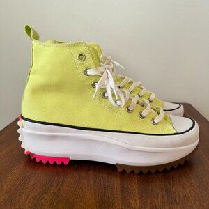 Converse Yellow High-Top Platform Sneakers